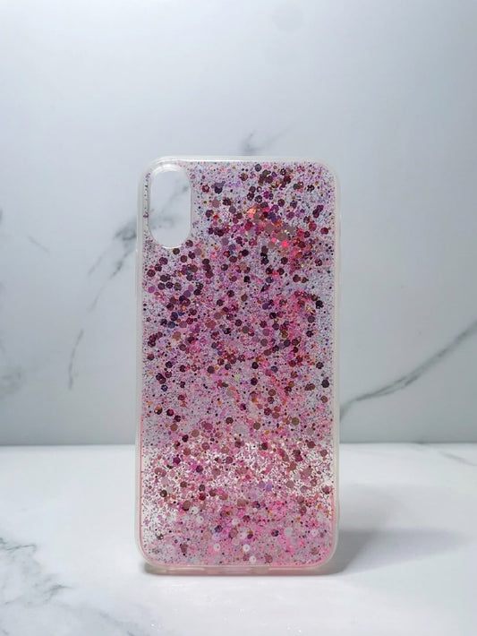 ROSADO CON BRILLOS - iPhone X/XS