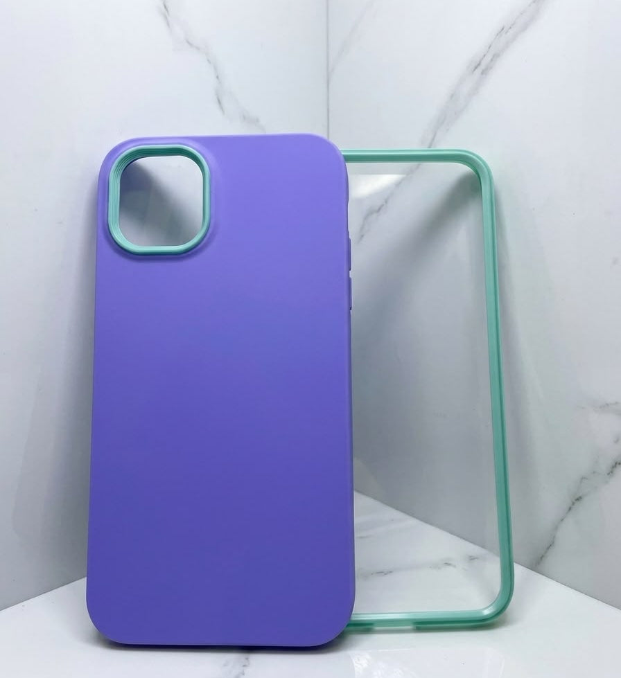 ANTIGOLPES 2 CAPAS MORADO - iPhone 11 Pro Max / 12 / 12 PRO/ 13 PRO /14 PRO MAX / 15 PRO / 16 / 16  PLUS /  16 PRO