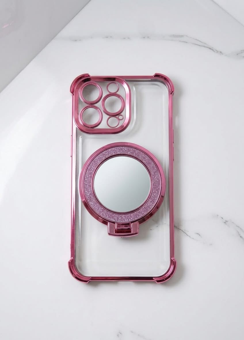 TRASPARENTE CON BRILLOS Y POP SOCKET - iPhone 12 / 13 Pro