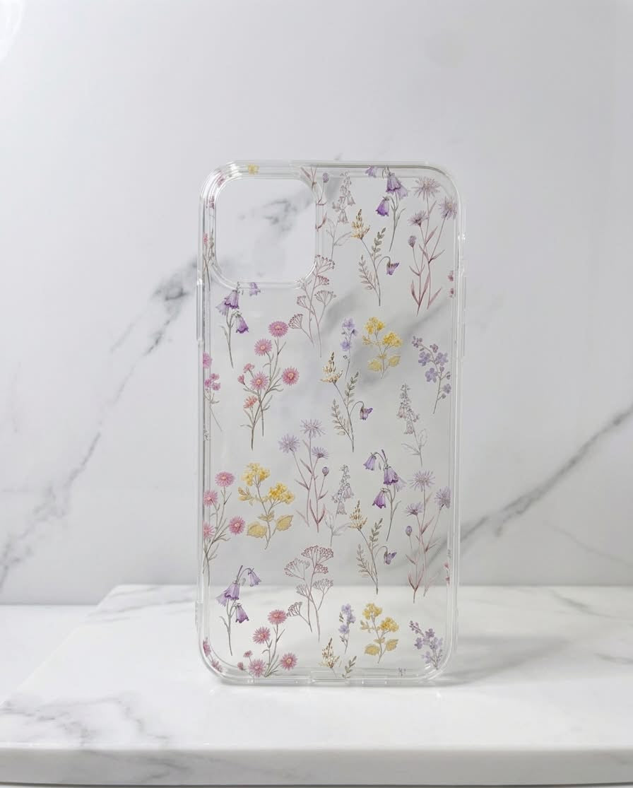 TRANSPARENTE CON FLORES - iPhone 11 / 12 Mini / 13 Mini / 13 Pro / 14 Pro / 14 Pro Max
